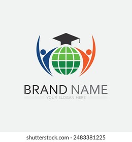 Diseño de ilustración de Vector de Plantilla de logotipo de Educación
