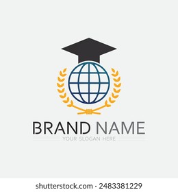 Education Logo Template vector icon illustration design