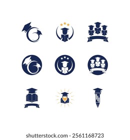 Education Logo Template vector icon illustration design