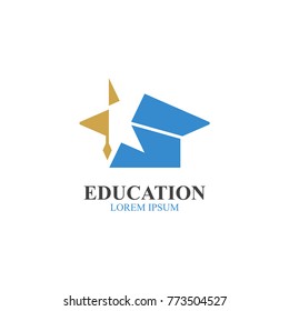 Education Logo Template vector icon illustration