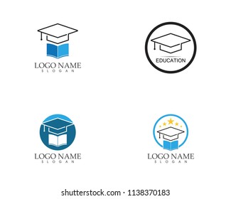 Education logo template vector illustration design