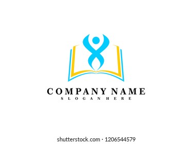 Education logo template vector illustration