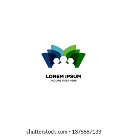 Education logo template, vector illustration - Vector