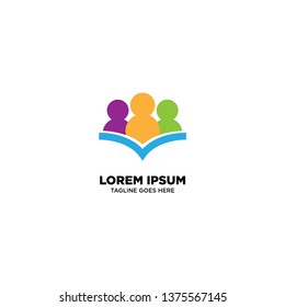 Education logo template, vector illustration - Vector
