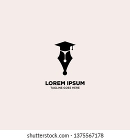 Education logo template, vector illustration - Vector