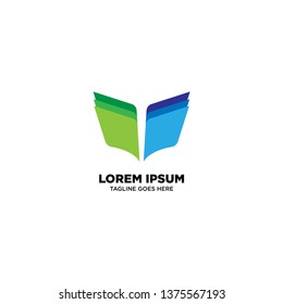 Education logo template, vector illustration - Vector