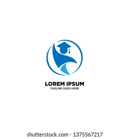 Education logo template, vector illustration - Vector