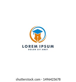 Education logo template vector illustration