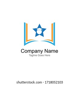 Diseño de ilustración vectorial de plantillas de logotipo educativo