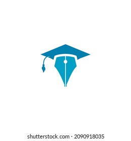 Diseño de ilustraciones vectoriales de plantillas de logotipos de educación