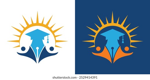 Vektorgrafik-Design für die Logo-Vorlage von Education
