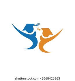 Diseño de Ilustración vectorial de Plantilla de logotipo de Educación