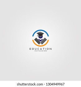 Education Logo template, vector logo for international school identity, Education logo, creative vector logo design,education icon,emblem shapes,illustration element