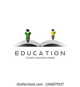 Education logo templates, Education logo, creative vector logo design,education icon,emblem shapes,illustration element