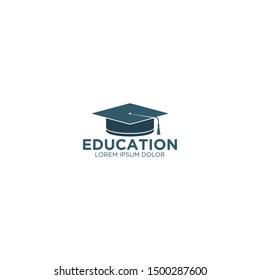 Education logo - toga hat school book pen teacher student college university