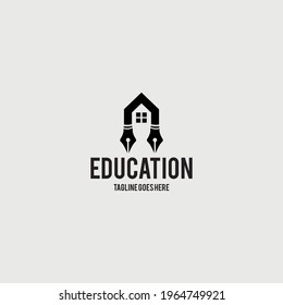 Education logo . Tuition logo design template. vector illustration