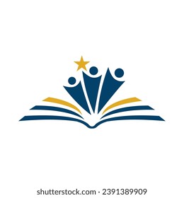 Education logo, education university and college school academy institute club logo. learning logo emblem style