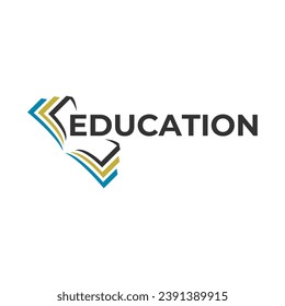 Education logo, education university and college school academy institute club logo. learning logo emblem style