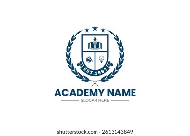 education logo. university and college school. learning logo