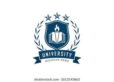 education logo. university and college school. learning logo