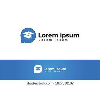 education logo. university. icon. vector illustration, graduation logo
