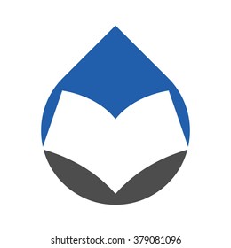 education logo vector. book logo vector. 