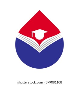 education logo vector. book logo vector. 