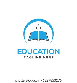 education logo vector, book design