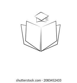 education logo or vector clip art or academic icon