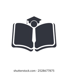Ilustración de Plantilla de icono de Vector de logotipo de Educación