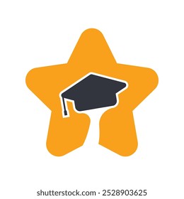 Ilustração de modelo de ícone de vetor de logotipo educacional