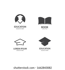 Diseño de ilustración vectorial del logotipo educativo