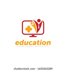 logotipo educativo, vector del logotipo educativo, médico