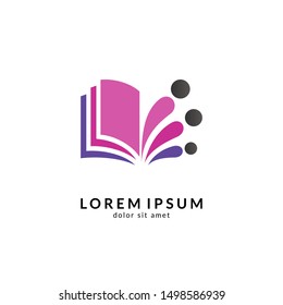 Education logo vector, suitable for school, college, university, campus, graduate, kids education, smart people and science symbol/icon design