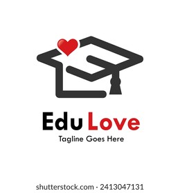 Design-Logo-Vorlage für Education Love-Design