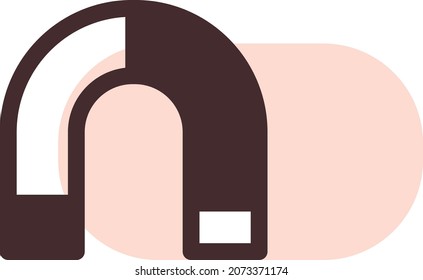 Education magnet, illustration, vector, on a white background.