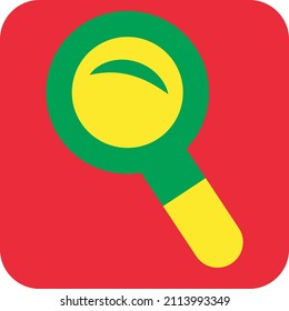 Education magnifier, illustration, vector on a white background.