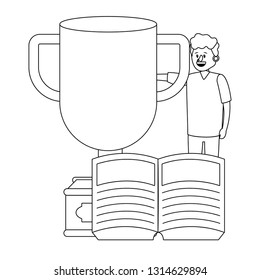 education man cartoon
