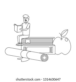 education man cartoon