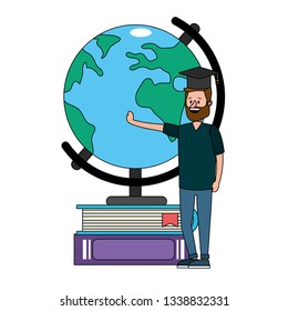 education man cartoon