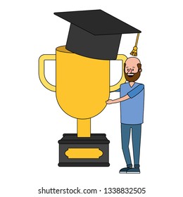 education man cartoon
