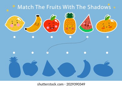 Education match game for kids. Find picture match. Educational logic puzzle. Children worksheet design. Pairs, same match. Kindergarten or preschool, school learning activity. Vector illustration.
