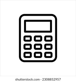 Education math calculator vector icon