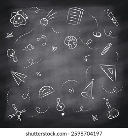 education mathematics icons beautiful illustration 