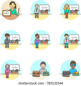 Education- Multicolor Icon Set