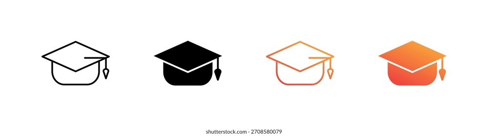 Coleção de Conjuntos de Ícones de Múltiplos Estilos de Educação