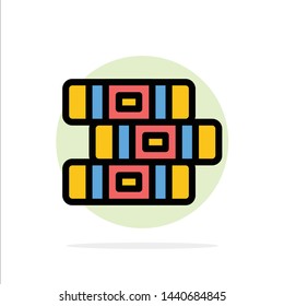 Education, Notebook, Stationary Abstract Circle Background Flat color Icon
