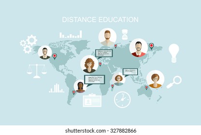 Education and online courses, web tutorials, e-learning. Study and creative process. 