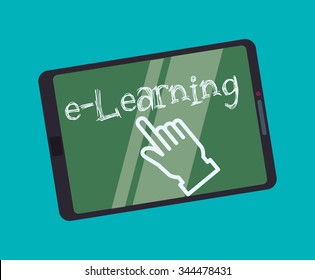 Education online or elearning theme design, vector illustration graphic