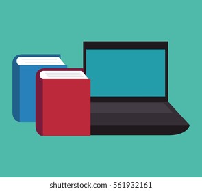 education online flat icons